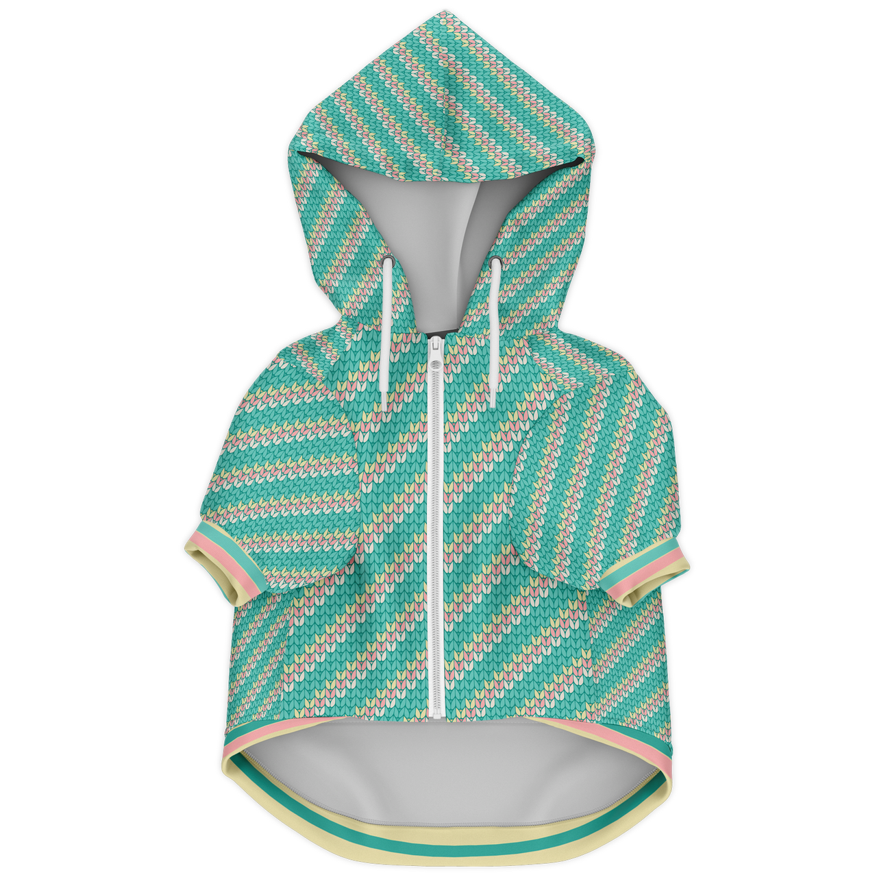 personalized zip dog hoodie with pocket