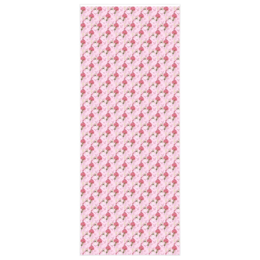 French Bulldog Pink Gift Box Wrapping Paper